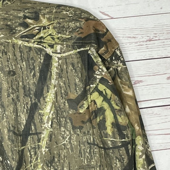 RedHead Mens Sz L Camouflage Long Sleeve Button‎ Up Hunting Shirt bass pro - Picture 10 of 12